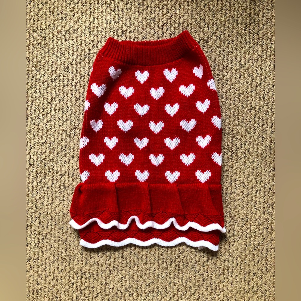 Knit sweater dress for dogs by Unknown